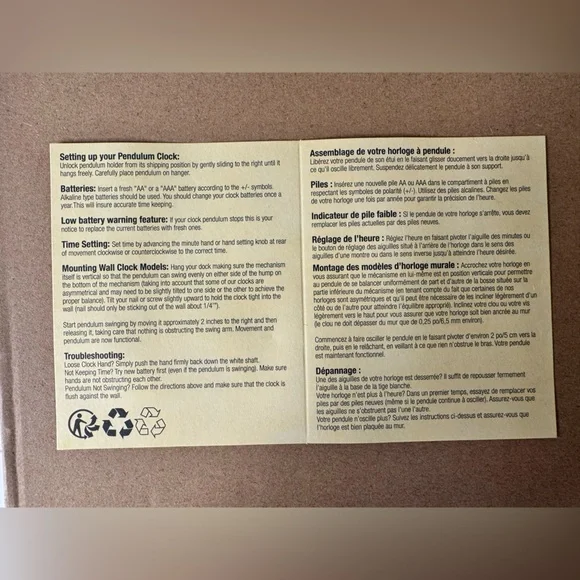 Allen Designs Camper Life Resin Pendulum Wall Clock Decor 10.75 X 10.5 X 2 inch - Picture 7 of 7